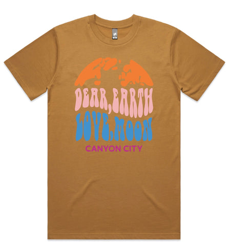 Dear Earth, Love, Moon Tan T-Shirt